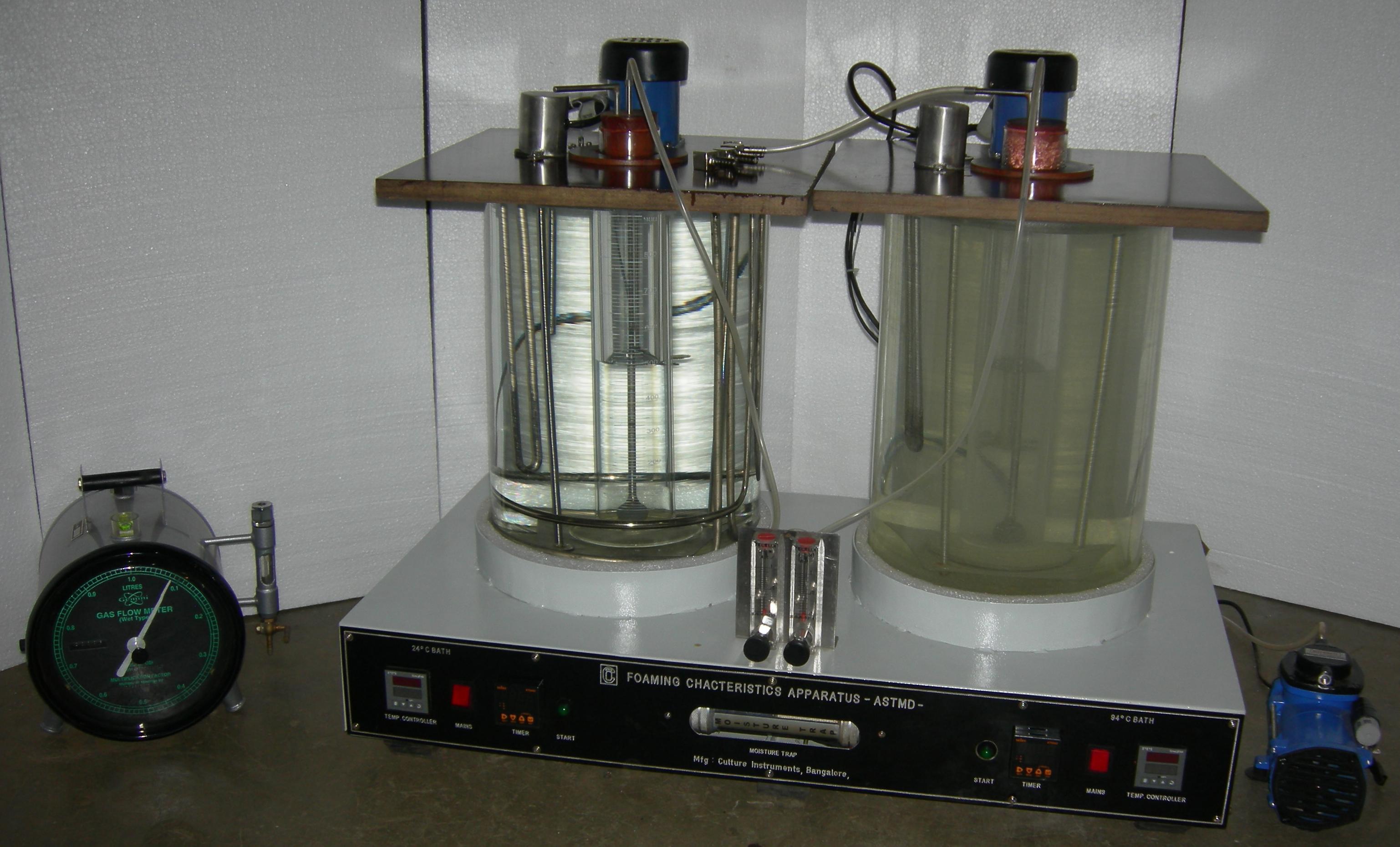 FOAMING CHARACTERISTICS TEST APPARATUS