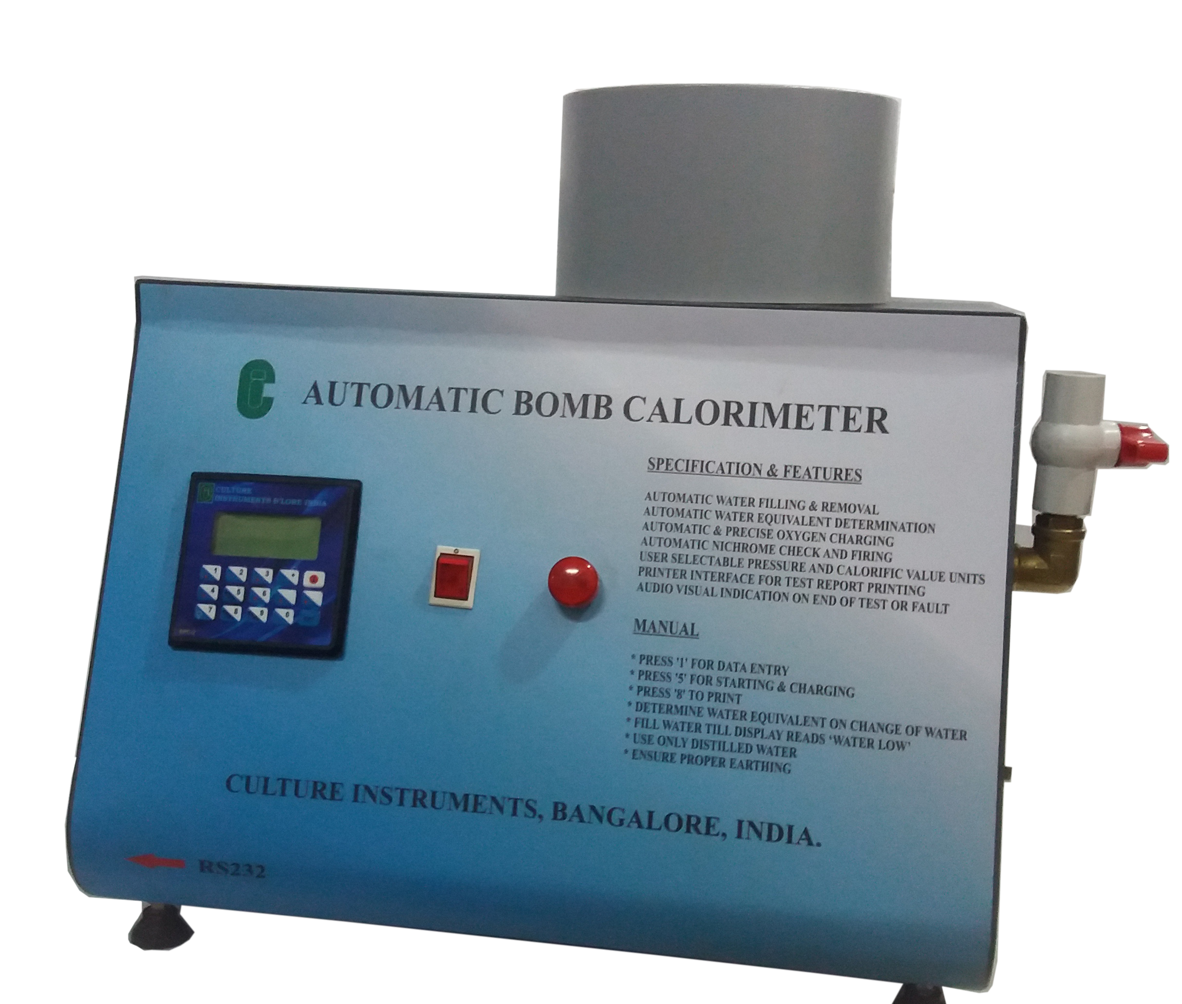 BOMB CALORIMETER SEMI-AUTOMATIC